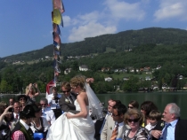 Bild  175 | 185  :: Hochzeit am Mondsee - Brauttanz am Schiff